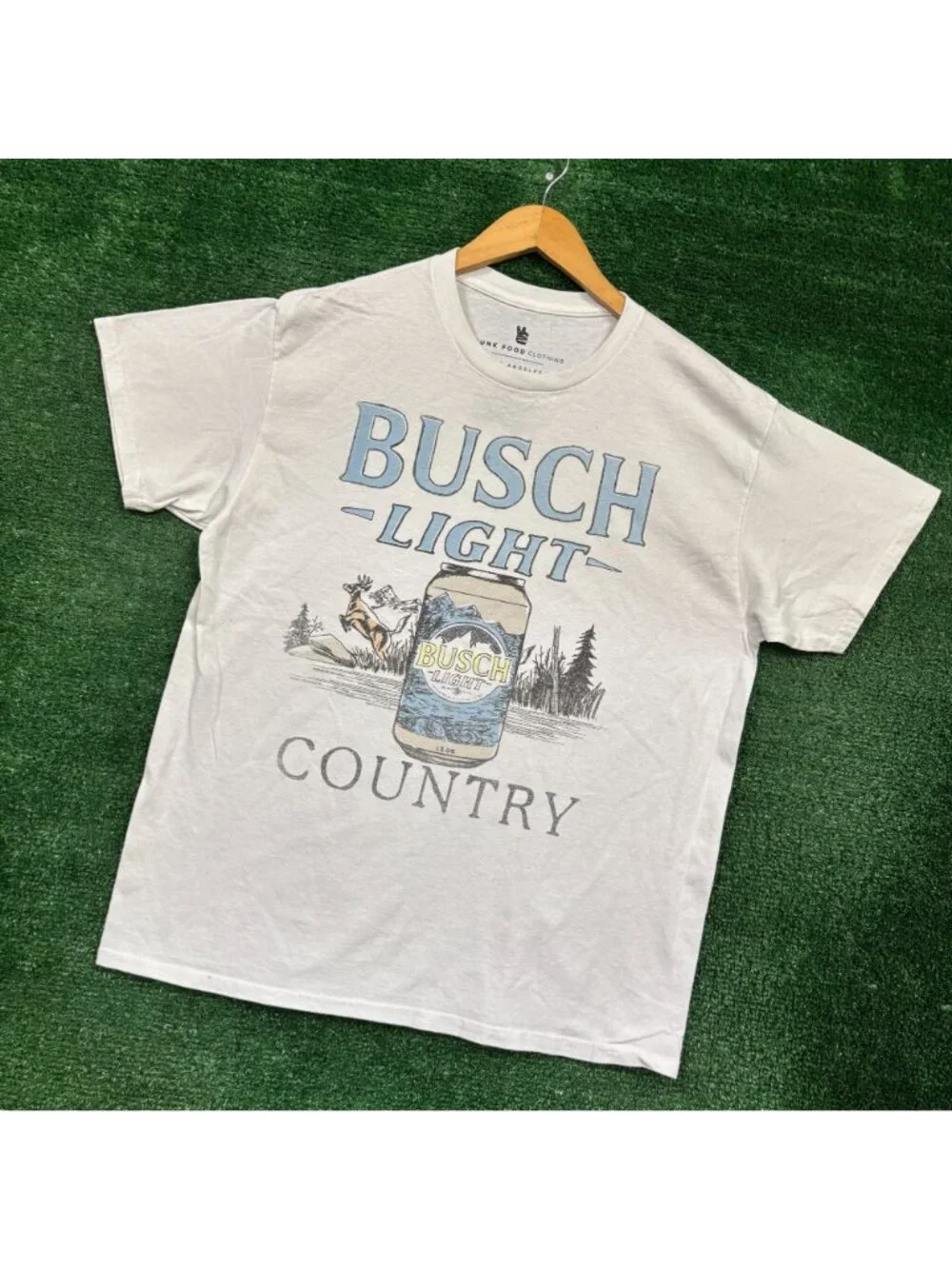 Junk Food Clothing x Busch Light Country T-Shirt Size Medium - Picture 3 of 4